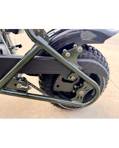 Trooper 105 Mini Bike Kids Adults Bike Military Style Off-Road Bike Green