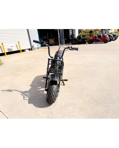 Trooper 105 Mini Bike Kids Adults Bike Military Style Off-Road Bike Green