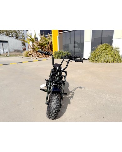 Trooper 105 Mini Bike Kids Adults Bike Military Style Off-Road Bike Green