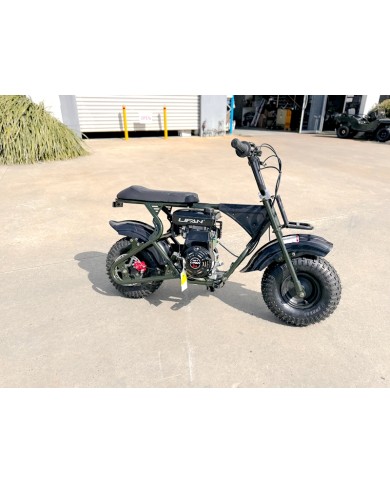 Trooper 105 Mini Bike Kids Adults Bike Military Style Off-Road Bike Green