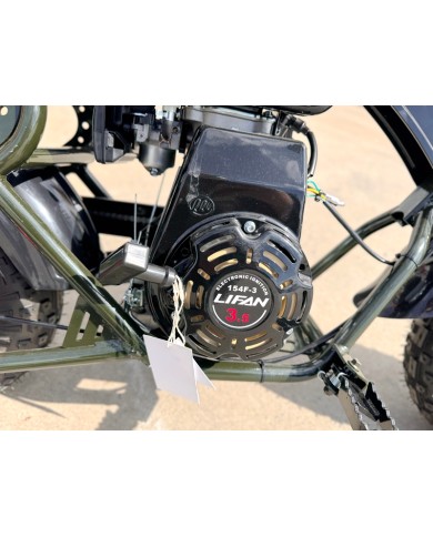 Trooper 105 Mini Bike Kids Adults Bike Military Style Off-Road Bike Green
