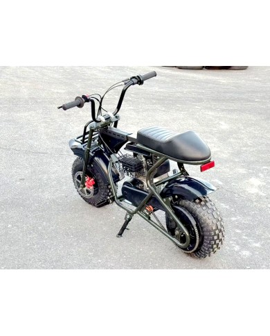 Trooper 105 Mini Bike Kids Adults Bike Military Style Off-Road Bike Green