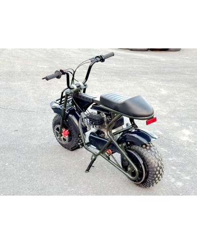 Trooper 105 Mini Bike Kids Adults Bike Military Style Off-Road Bike Green