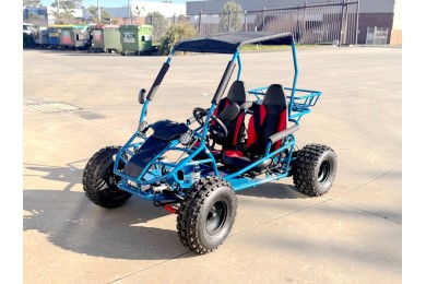 RAPTOR 150cc Semi Auto Buggy Teens & Adults Off Road Go Kart ATV Quad BLUE