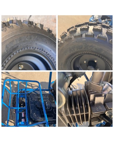 RAPTOR 150cc Semi Auto Buggy Teens & Adults Off Road Go Kart ATV Quad BLUE