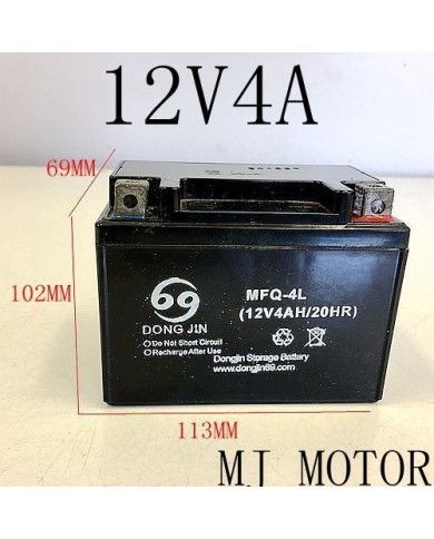 12v 4Ah Motorbike Battery ATV Quad Dirt/Pit Bike 50/70/110 cc