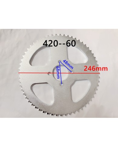 60 Teeth 420 Rear Back Chain Sprocket Cog PIT PRO TRAIL QUAD DIRT BIKE ATV KART