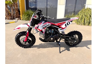 Bolt 50 50cc Kids Dirt Bike 4-Stroke Electric Start Safe Easy Fun Off Road AUTO RED