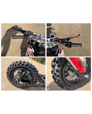 Bolt 50 50cc Kids Dirt Bike 4-Stroke Electric Start Safe Easy Fun Off Road AUTO RED
