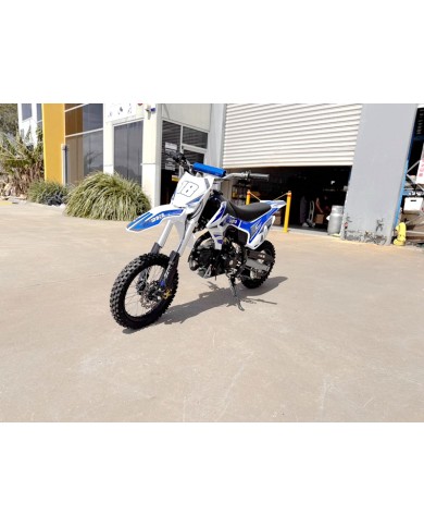 110cc Dirt Bike Trail Pit Bike Motor Electric Start Semi Auto Junior Bike Kid Blue