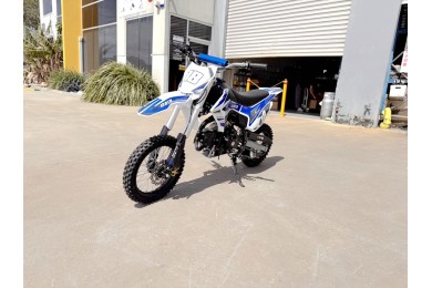 110cc Dirt Bike Trail Pit Bike Motor Electric Start Semi Auto Junior Bike Kid Blue