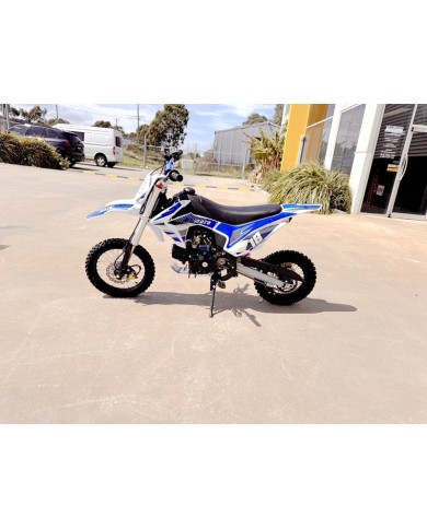 110cc Dirt Bike Trail Pit Bike Motor Electric Start Semi Auto Junior Bike Kid Blue