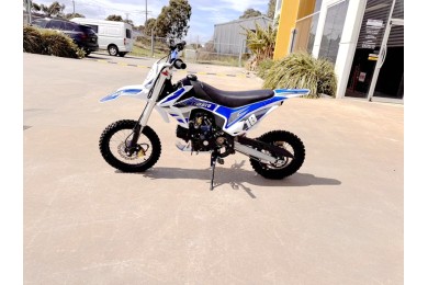 110cc Dirt Bike Trail Pit Bike Motor Electric Start Semi Auto Junior Bike Kid Blue