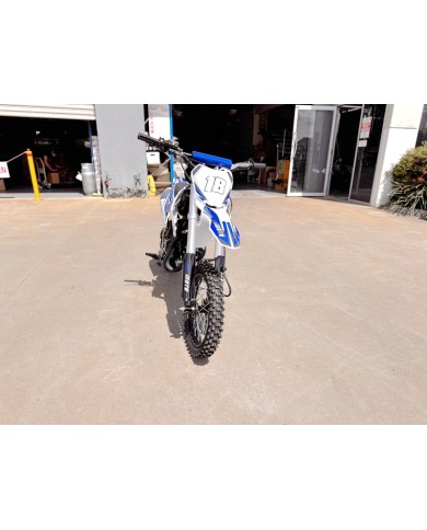 110cc Dirt Bike Trail Pit Bike Motor Electric Start Semi Auto Junior Bike Kid Blue