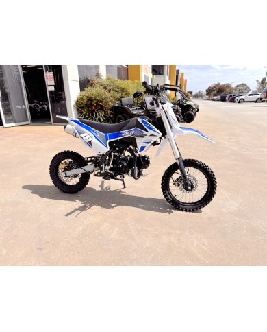 110cc Dirt Bike Trail Pit Bike Motor Electric Start Semi Auto Junior Bike Kid Blue