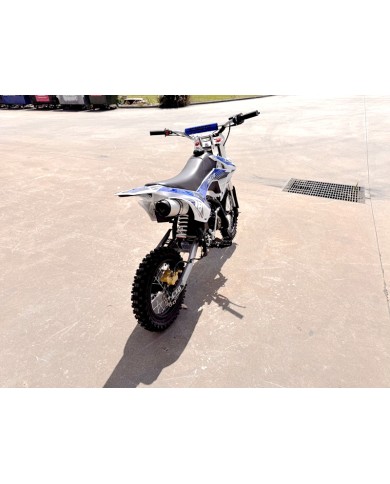 110cc Dirt Bike Trail Pit Bike Motor Electric Start Semi Auto Junior Bike Kid Blue