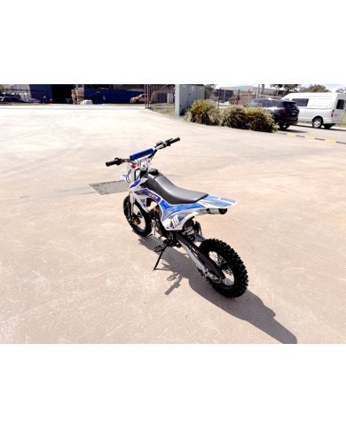 110cc Dirt Bike Trail Pit Bike Motor Electric Start Semi Auto Junior Bike Kid Blue