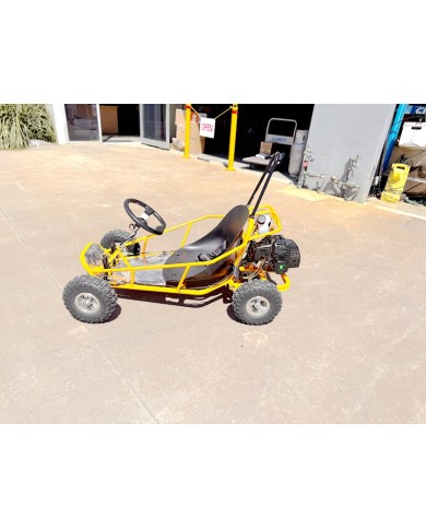 Brand New 49cc Mini Go Kart 4 Wheeler Kids 2 Stroke Buggy Quad Atv Yellow