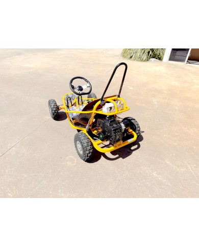 Brand New 49cc Mini Go Kart 4 Wheeler Kids 2 Stroke Buggy Quad Atv Yellow