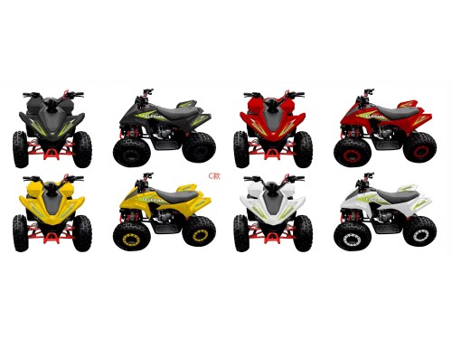 150CC ATV Sport Quad 4 Wheel Buggy Semi Auto ZOOMER BLUE kids Adults Off-road