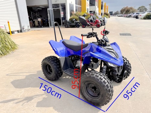 150CC ATV Sport Quad 4 Wheel Buggy Semi Auto ZOOMER GREY kids Adults Off-road