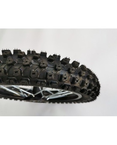 60/100-12 FRONT WHEEL KNOBBY TYRE +TUBE WITH DISC 12 INCH 12mm hole DIRT BIKE TRAIL BIKE