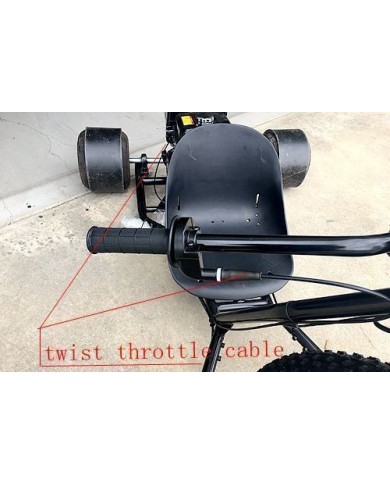248cm 21cm Twist Throttle Cable Cord Go Kart Drift Trike Project Quad Buggy Atv