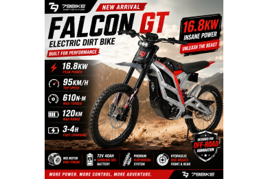 79BIKE FALCON GT Electric Dirt Bike 16.8KW 72V 40Ah 95km/h Surron Alternative