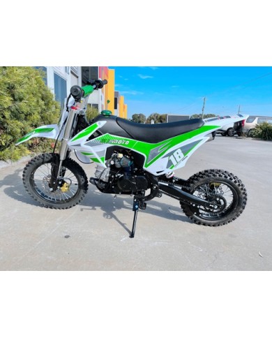 110cc Dirt Bike Trail Pit Bike Motor Electric Start Semi Auto Junior Bike Kid Green