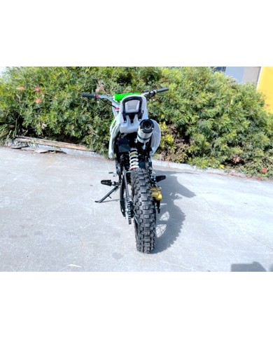 110cc Dirt Bike Trail Pit Bike Motor Electric Start Semi Auto Junior Bike Kid Green