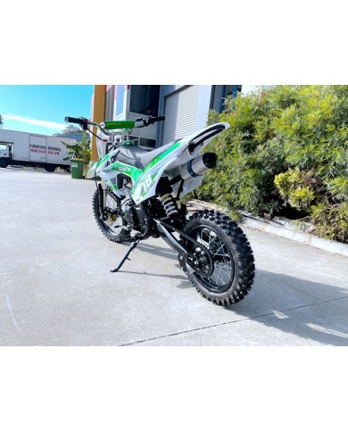 110cc Dirt Bike Trail Pit Bike Motor Electric Start Semi Auto Junior Bike Kid Green