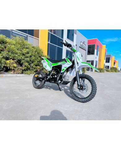 110cc Dirt Bike Trail Pit Bike Motor Electric Start Semi Auto Junior Bike Kid Green