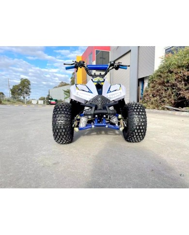 125CC ATV Quad Sport Dirt Bike 4 Wheel Buggy Go kart Rear Rack Semi Auto 1+1 BLUE