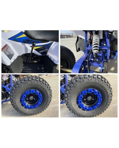125CC ATV Quad Sport Dirt Bike 4 Wheel Buggy Go kart Rear Rack Semi Auto 1+1 BLUE