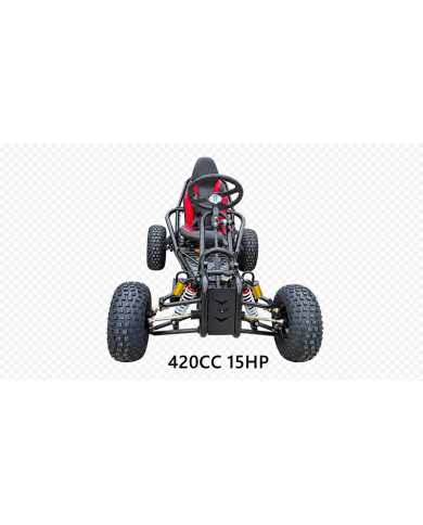Torque420X Go Kart 15hp 420cc Teen Adult Off Road Buggy Torque Converter E-starter