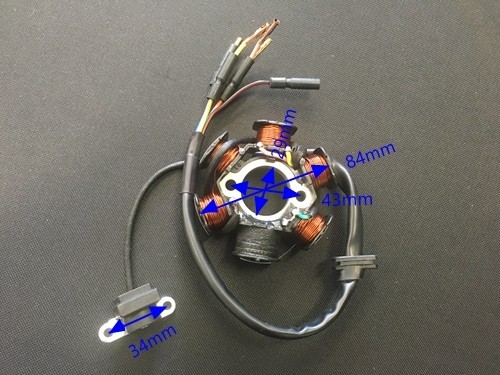 6 Coil Pole Magneto Flywheel Stator 110cc 125cc PIT Quad Dirt Bike ATV Buggy