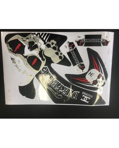 SKULL HONDA CRF 50 STICKERS GRAPHICS KIT DIRT/PIT 50/70/110/125CC PITPRO