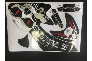 SKULL HONDA CRF 50 STICKERS GRAPHICS KIT DIRT/PIT 50/70/110/125CC PITPRO