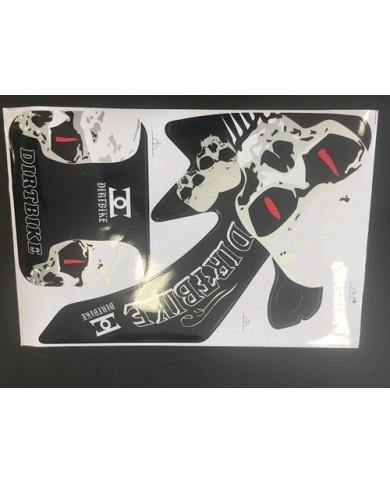 SKULL HONDA CRF 50 STICKERS GRAPHICS KIT DIRT/PIT 50/70/110/125CC PITPRO