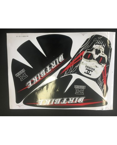 SKULL HONDA CRF 50 STICKERS GRAPHICS KIT DIRT/PIT 50/70/110/125CC PITPRO